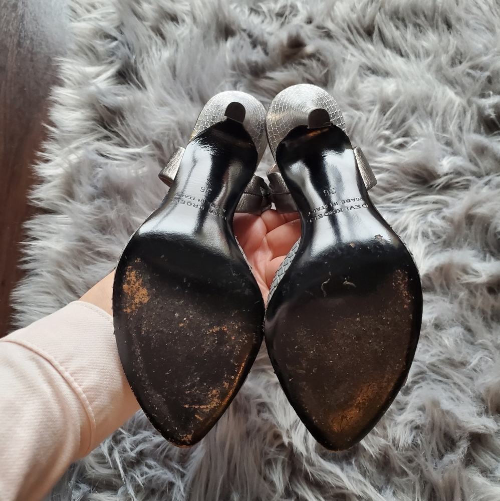 Devi Kroell Python Leather Heels - image 4